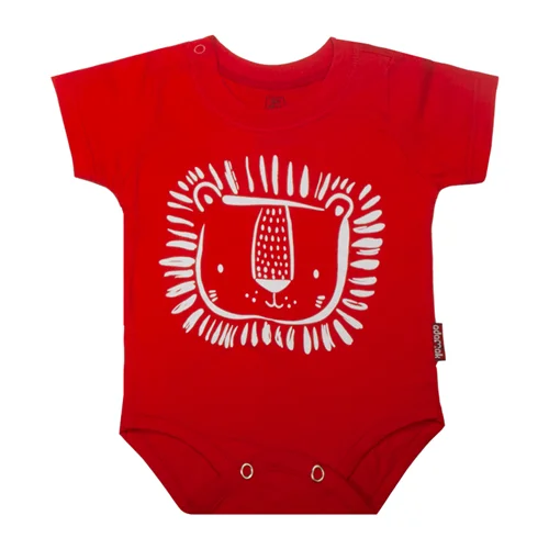 بادی آستین کوتاه شیر قرمز