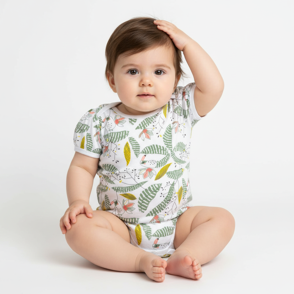 بادی آستین کوتاه طوطی