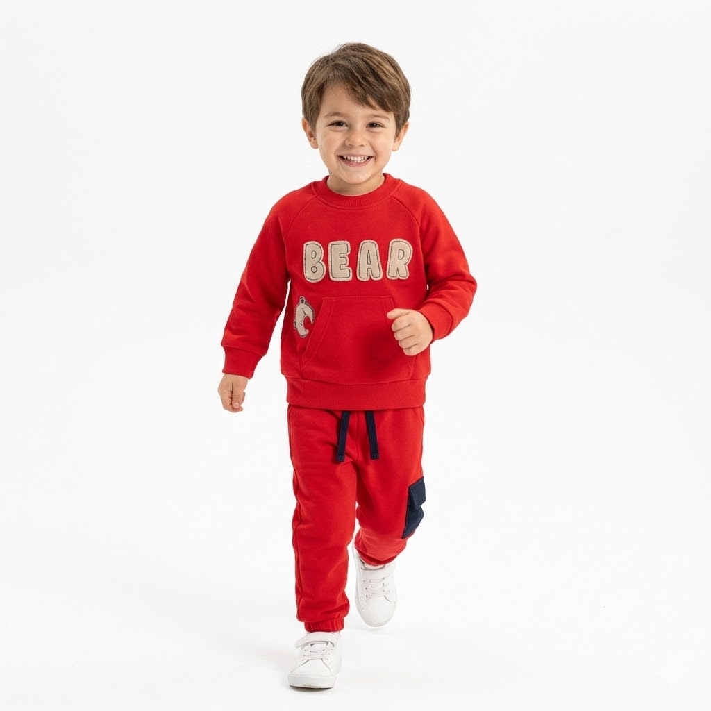 بلوز وشلوار خرس قرمز