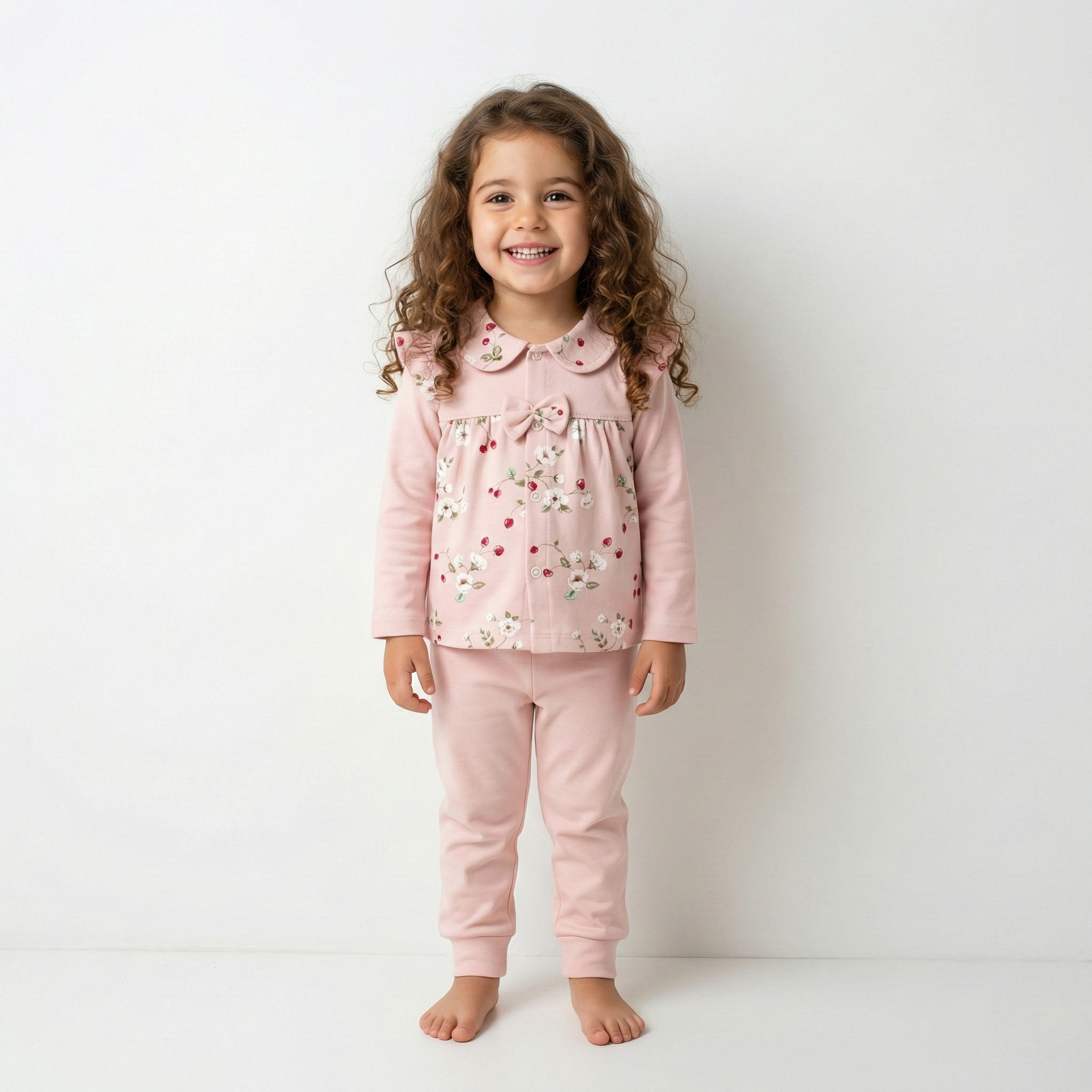 شلوار ساده توت فرنگی