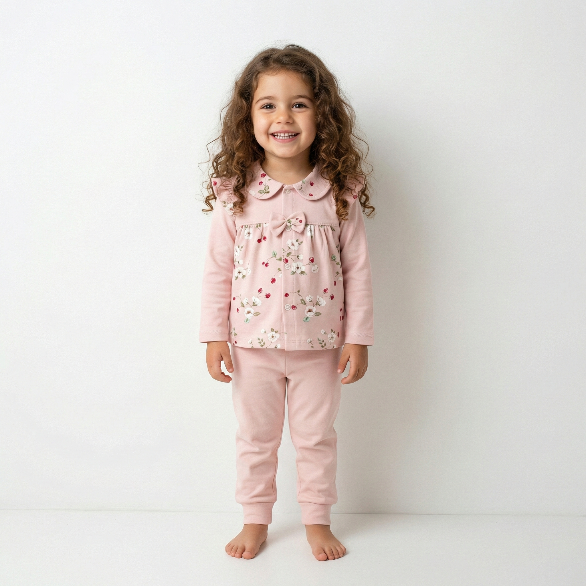 شلوار ساده توت فرنگی