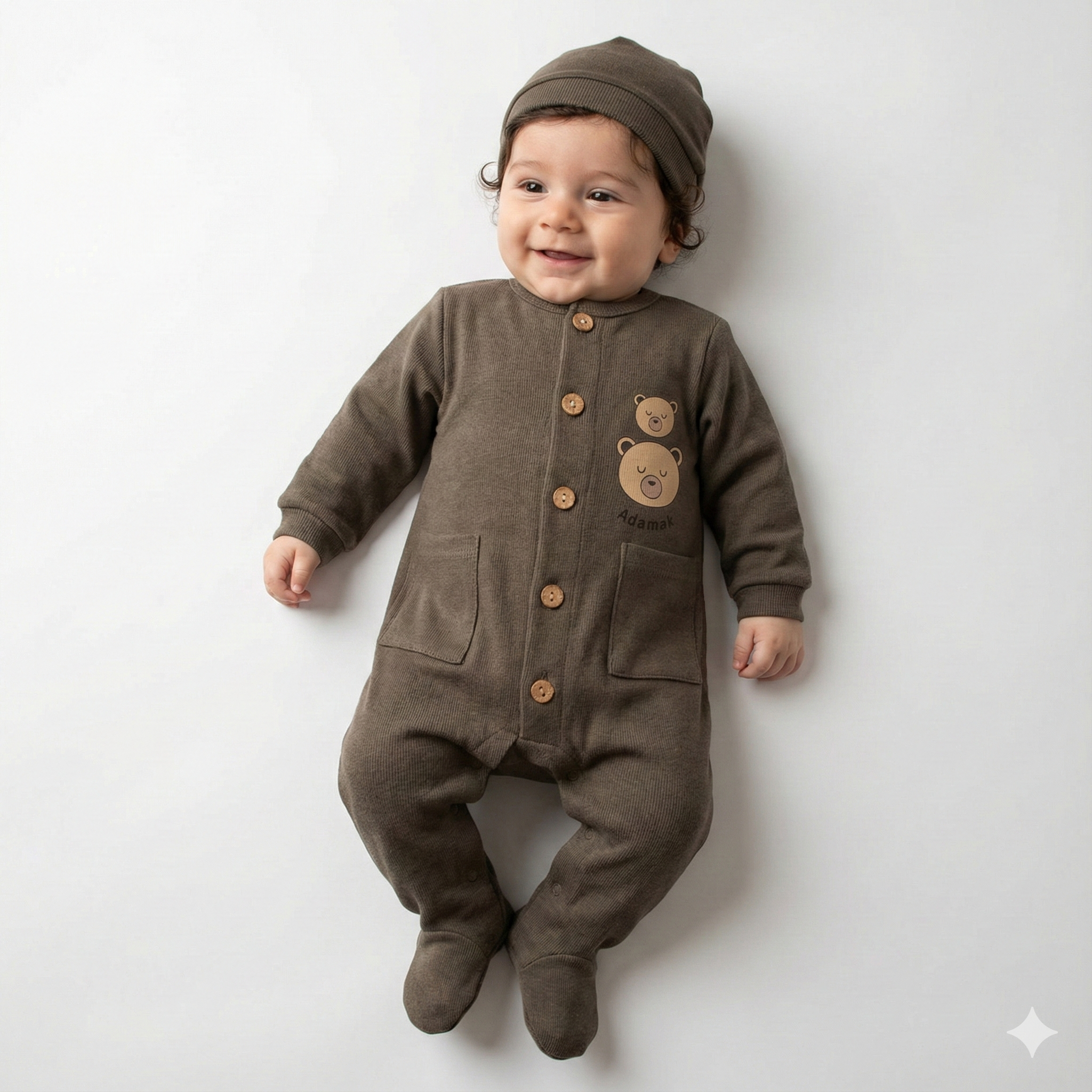 سرهمی جورابدار جیب دار دو خرس نوک مدادی