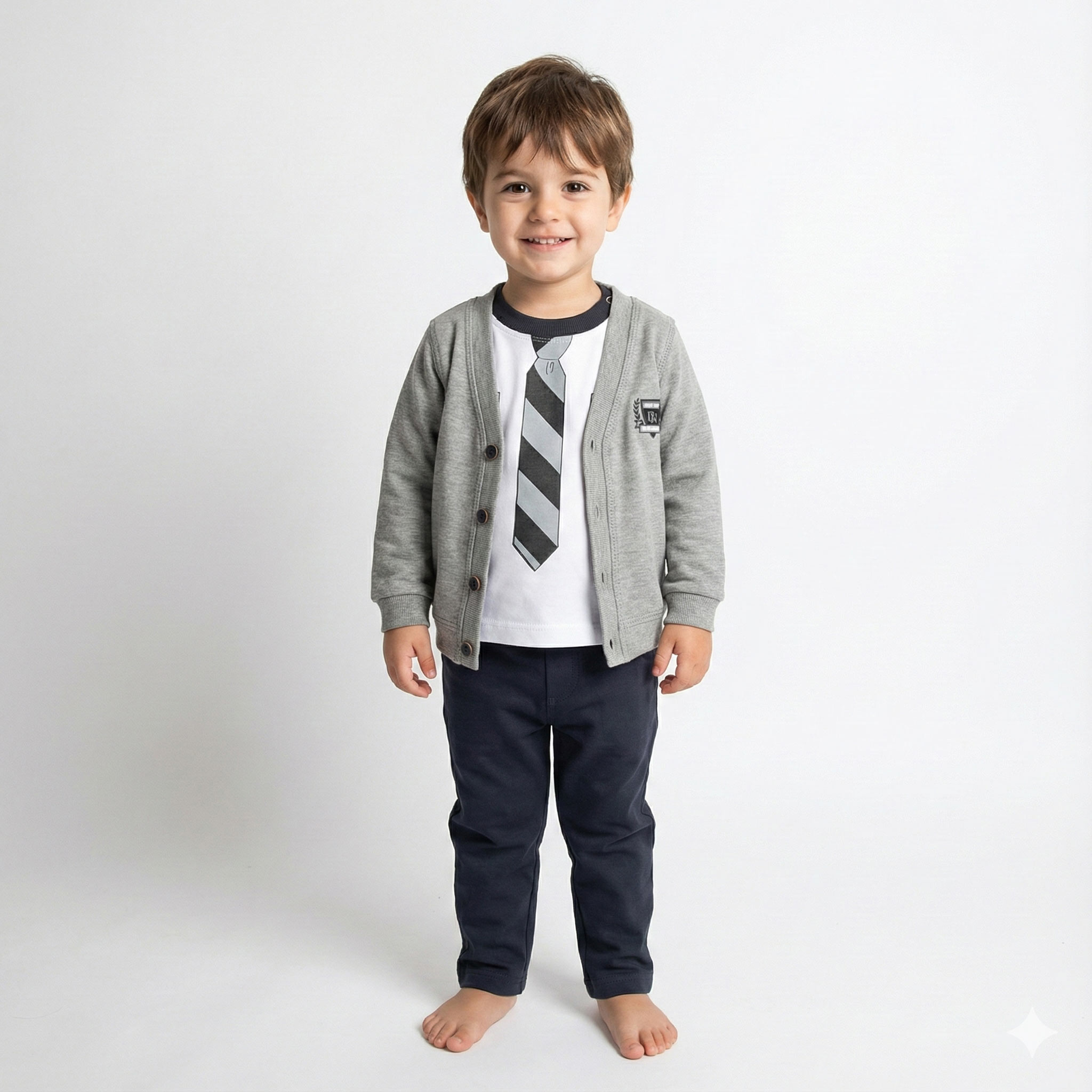 ست سه تکه ژاکت شلوار و بلوز کروات نوک مدادی