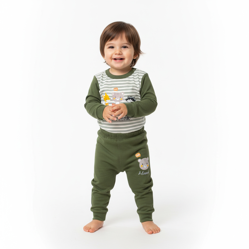 شلوار سبز راسو