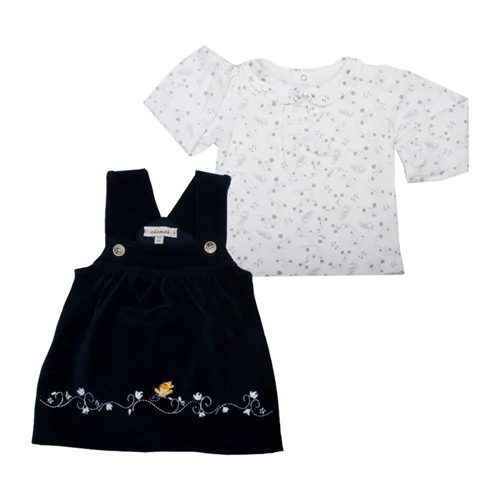 سارافون مخمل کبریتی گلبرگ سرمه ای