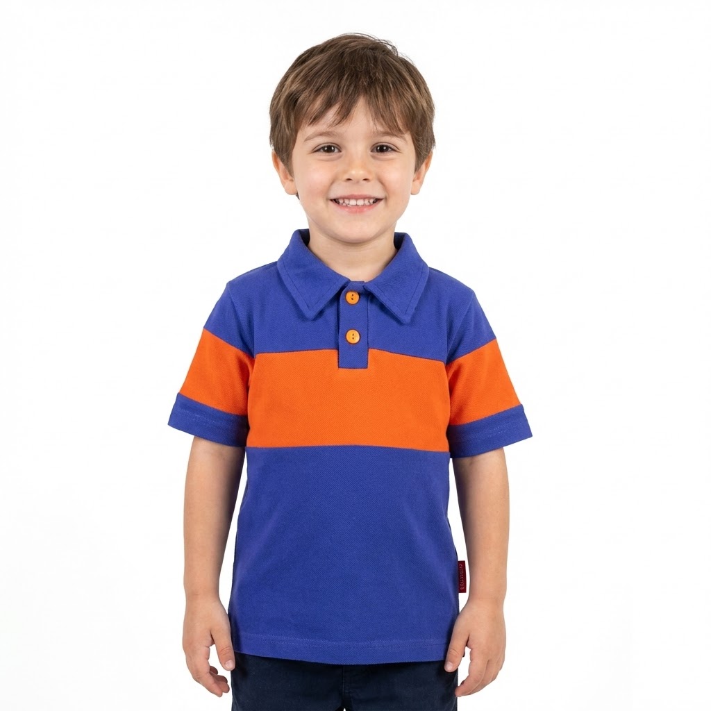 بلوز تک جودون نارنجی آبی کاربنی