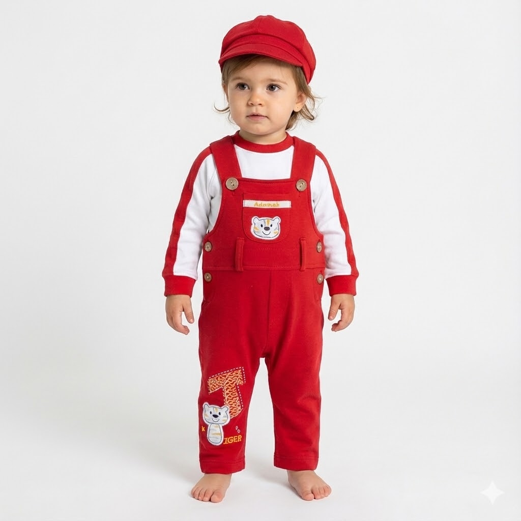 سرهمی پیشبندی ببری قرمز