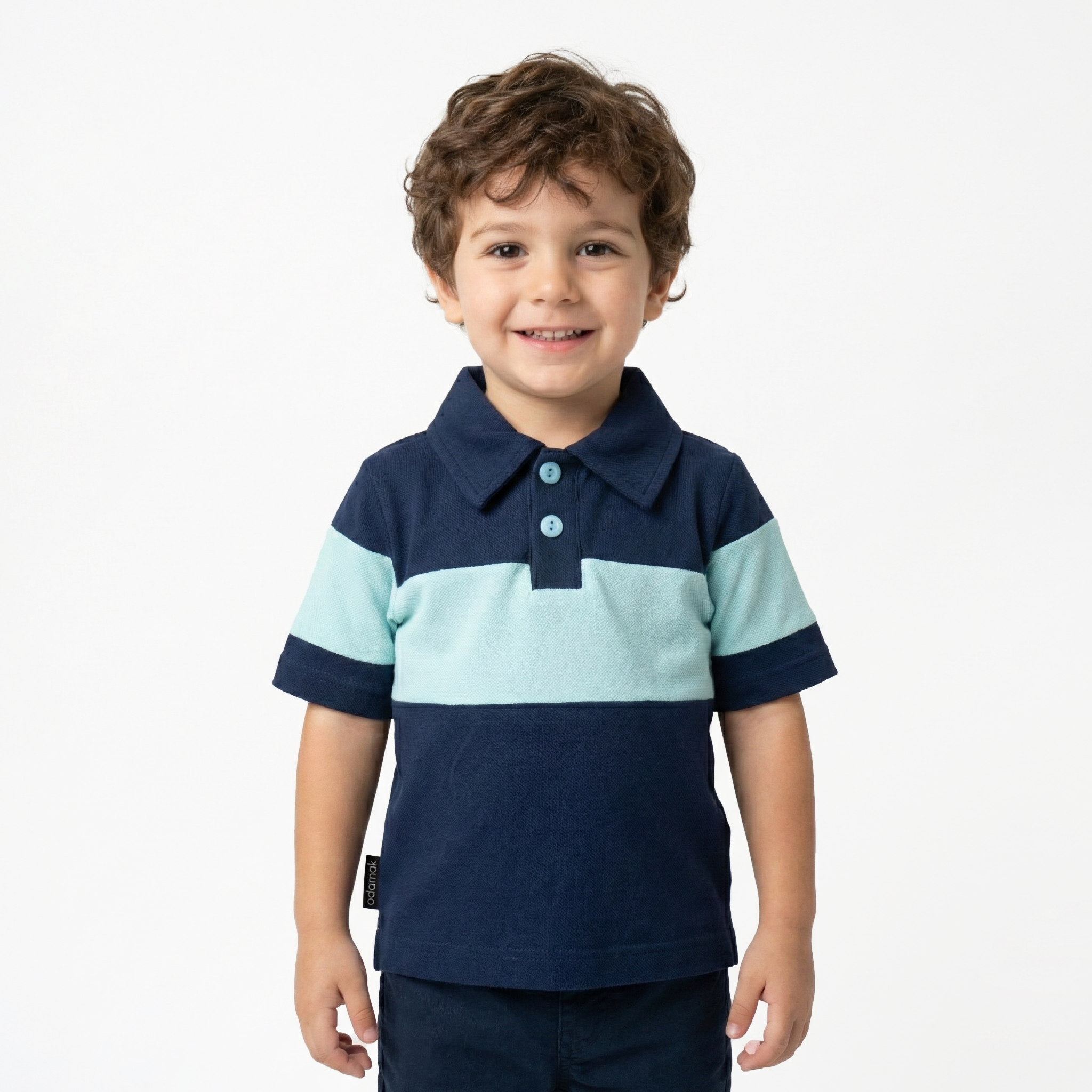 بلوز تک جودون آبی روشن سرمه ای