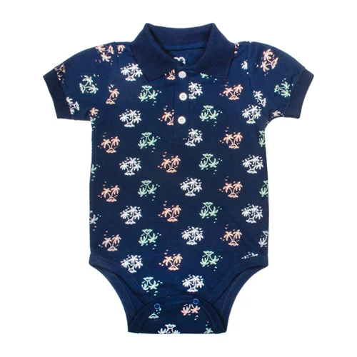 بادی آستین کوتاه نخل جودون سرمه ای