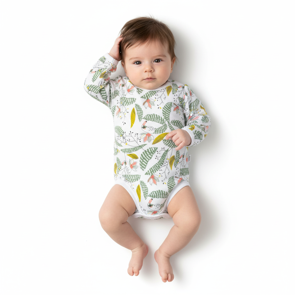 بادی آستین بلند طوطی