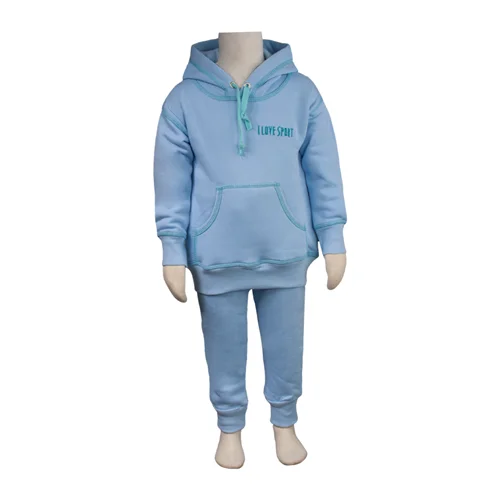 سوئیشرت و شلوار کلاهدار دورس لاو اسپرت آبی روشن