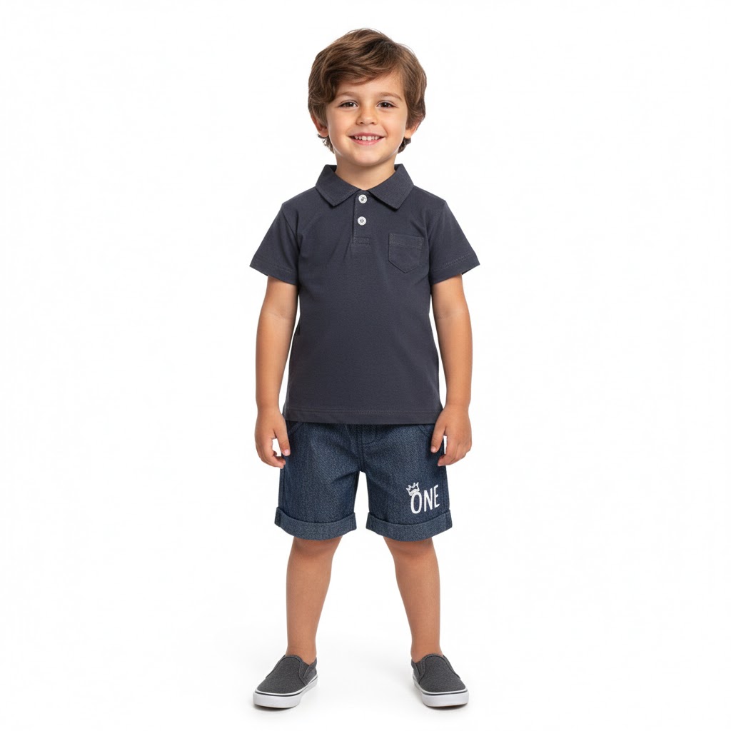 بلوز و شورت جیب دار ONE نوک مدادی