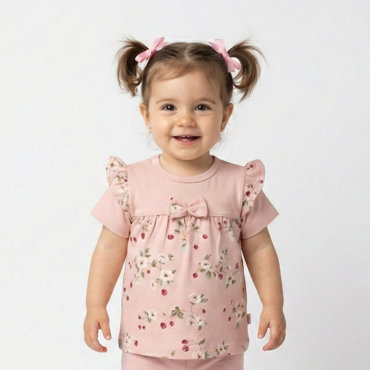 بلوز آستین کوتاه توت فرنگی