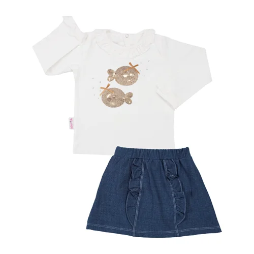 بلوز و دامن ماهی پولکی زرد