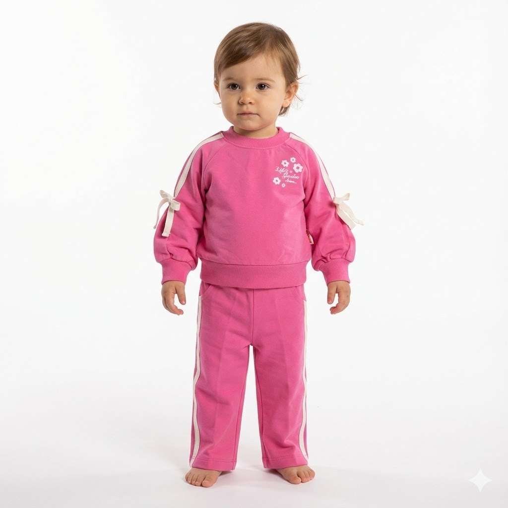 بلوز و شلوار پاپیون سرخابی