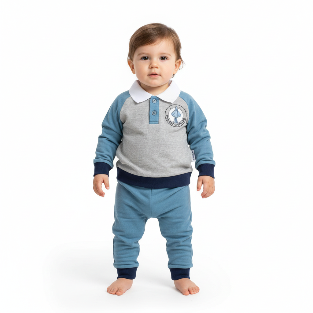 بلوز وشلوار موشک آبی