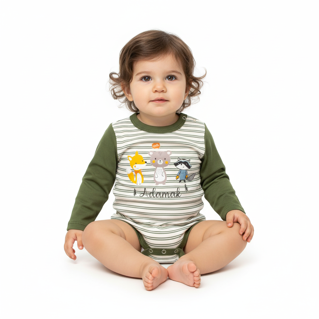 بادی آستین بلند یقه گرد راسو