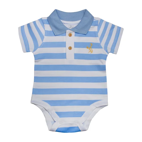 بادی آستین کوتاه گوزن جودون آبی