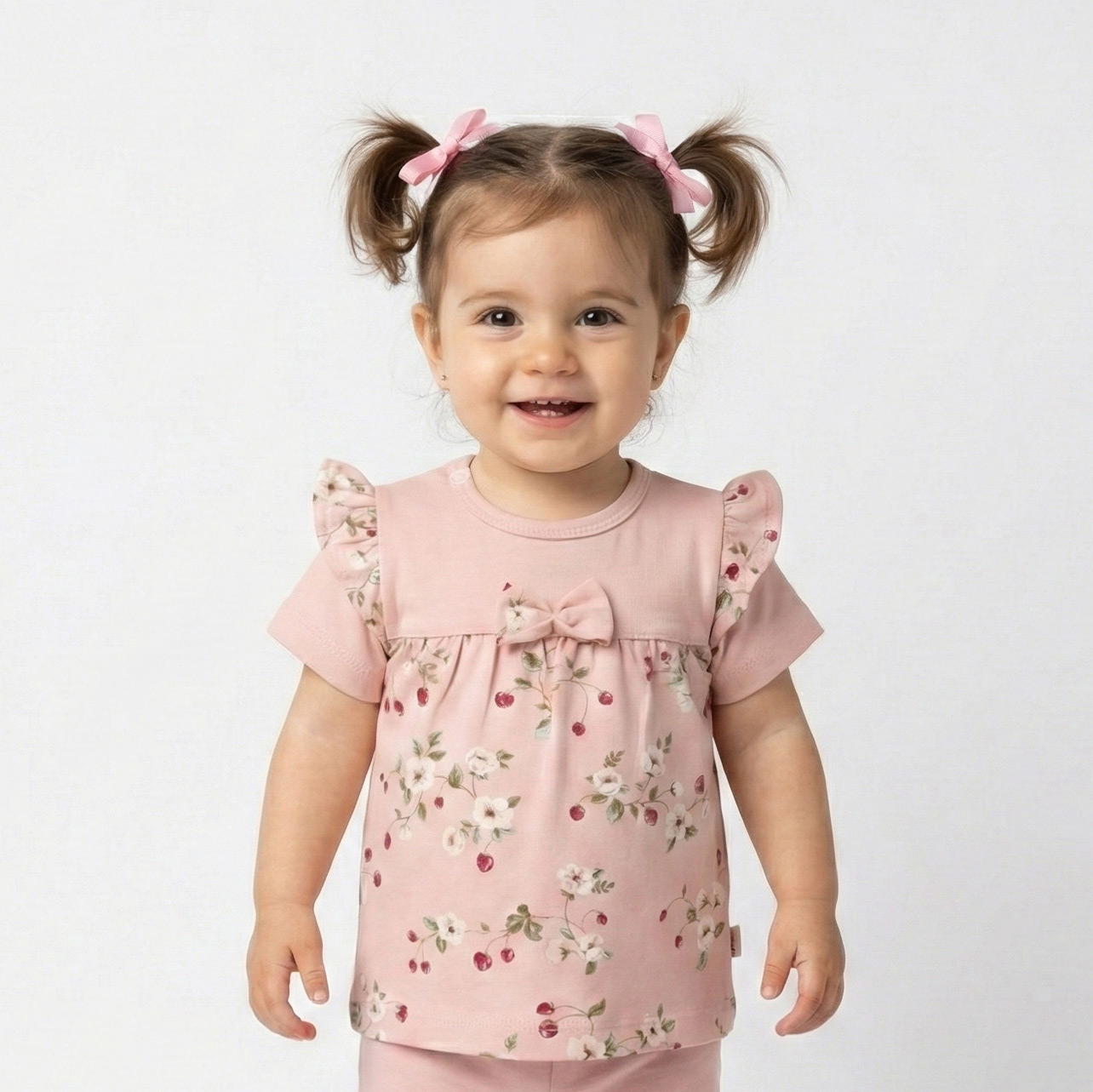 بلوز آستین کوتاه توت فرنگی