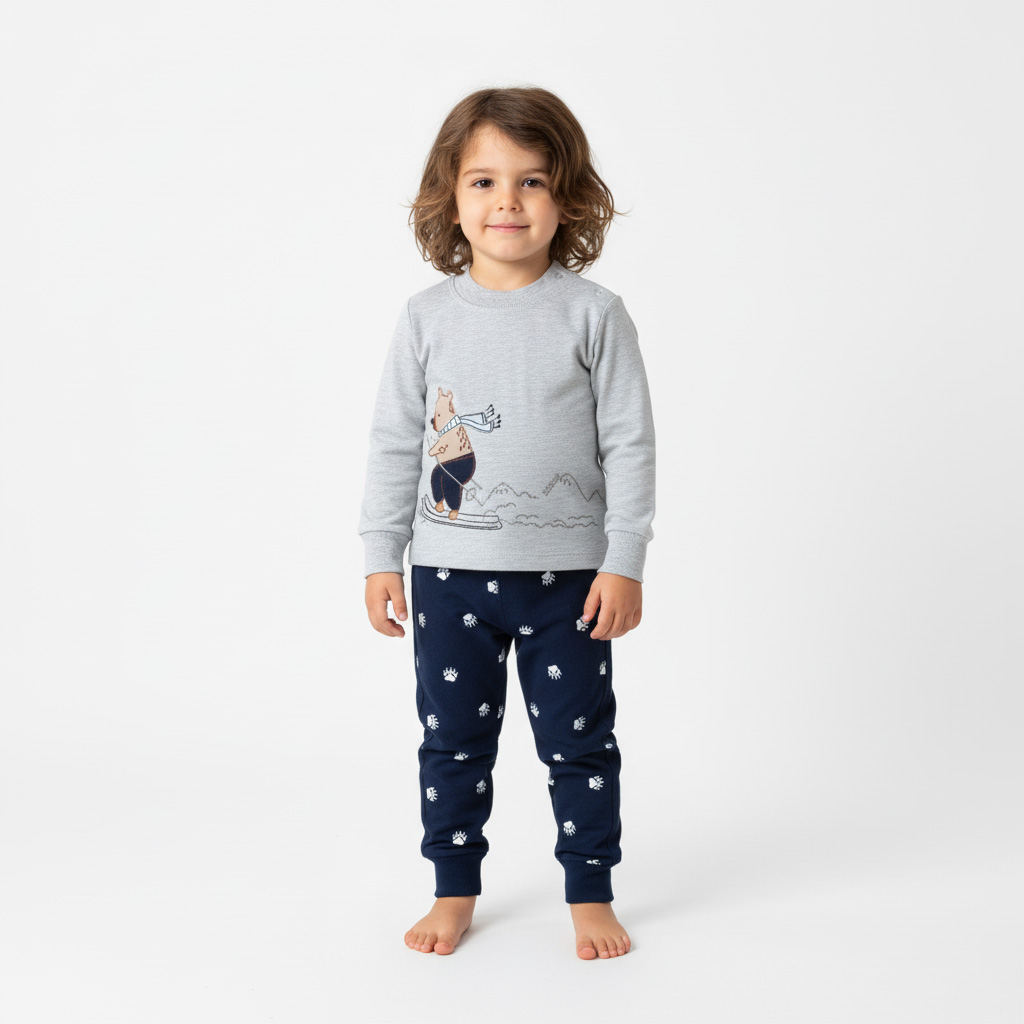 بلوز و شلوار خرس اسکی سرمه ای