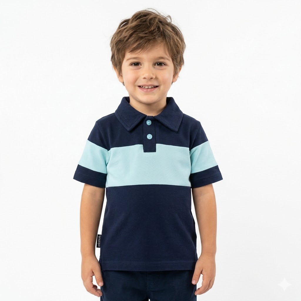 بلوز تک جودون آبی روشن سرمه ای