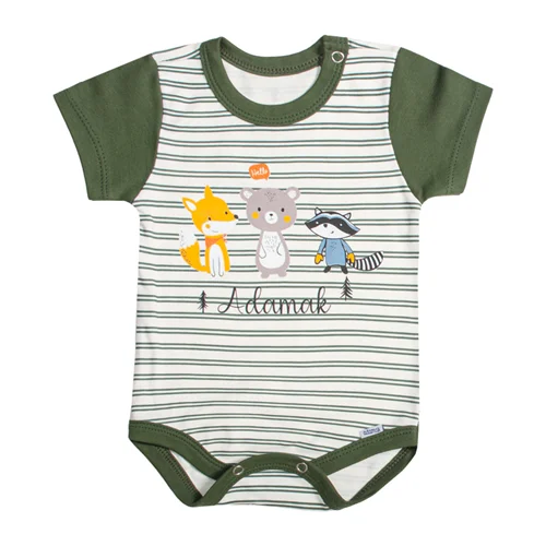 بادی آستین کوتاه یقه گرد راسو