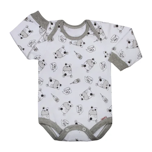 بادی آستین بلند یقه فرشته مومو