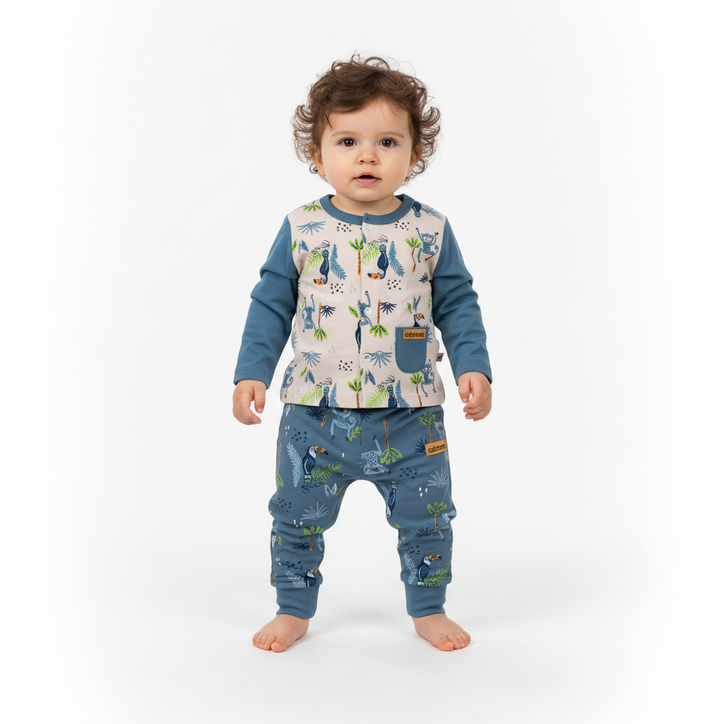 شلوار آبی هاوایی