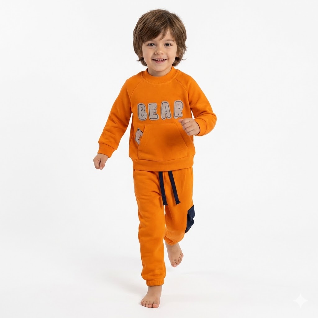 بلوز وشلوار خرس نارنجی
