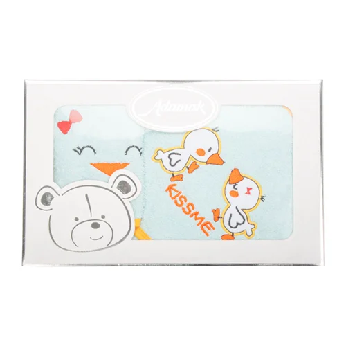 سرویس حوله جوجه فیروزه ای