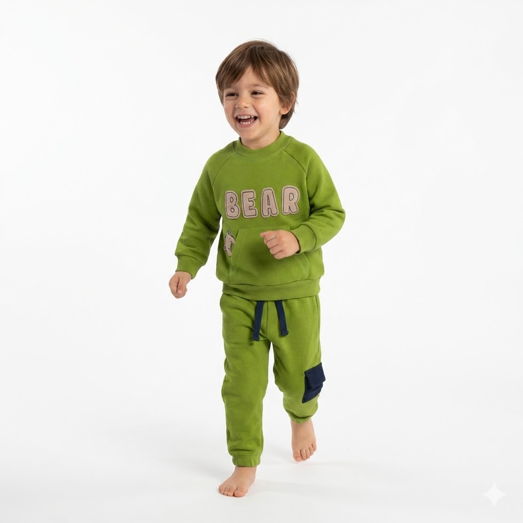 بلوز وشلوار خرس سبز