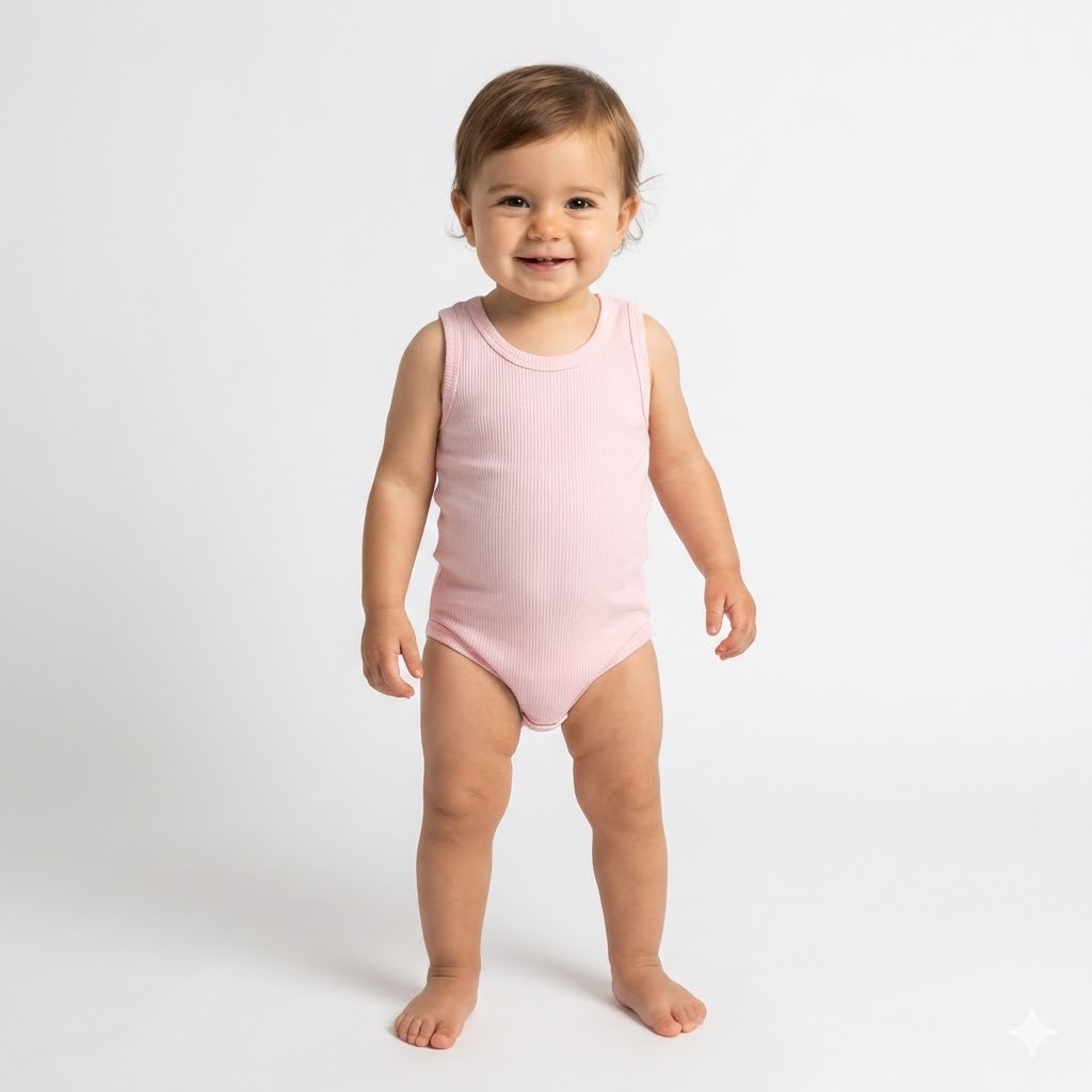 بادی رکابی ویسکوز صورتی