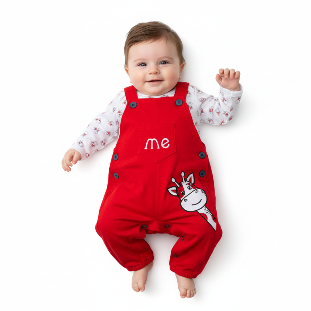 سرهمی پیشبندی زرافه قرمز